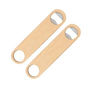 Aangepaste houten bar mes bierflesopener vintage houten handvat barman 0816