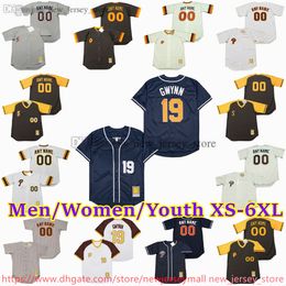 Custom XS-6xl Movie Throwback Baseball Jersey 21 Ken Caminiti 19 Tony Gwynn Trevor Hoffman Benito Santiago Dave Winfield Randy Jones Steve Garvey Bruce Bochy Jerseys