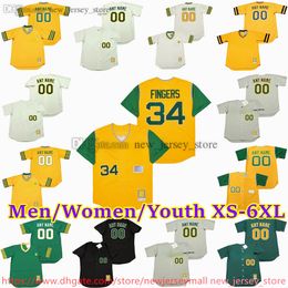 Custom XS-6XL Movie Throwback Baseball Jersey 33 Jose Canseco 24 Rickey Henderson 9 Reggie Jackson Vida Blue Scott Hatteberg Dennis Eckersley Dave Stewart Jerseys