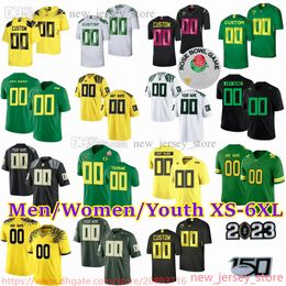 Aangepaste XS-6XL NCAA Oregon Ducks voetbalshirt 22 Darrian Felix 9 Arik Armstead 12 Tyler Shough 26 Travis Dye 7 CJ Verdell 5 Kayvon