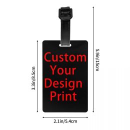 Custom Your Design Luggage Tags for Travel Suitcase personnalisé Logo Privated Couper Nom ID Card