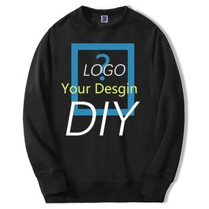 Aangepaste uw ontwerp Print uw foto DIY heren aanpassen hoodies sweatshirt truien heren oversize drop streetwear 220816