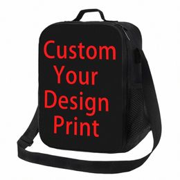 Custom votre conception Resse cary Boîte à lunch Multifingti Logo personnalisé Logo imprimé Color Food Food Isolate Landing Bag Office Bureau 46N7 #