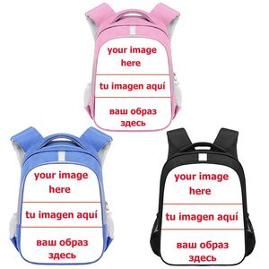 Personnalisé votre nom d'image sac à dos 14 pouces dessin animé maternelle sacs à dos garçons filles enfants sacs d'école enfants livre sac cadeau 240102