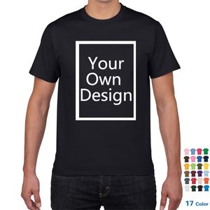 Personnalisé votre t-shirt hommes image de marque bricolage impression coton surdimensionné 4Xl ee vêtements 220704