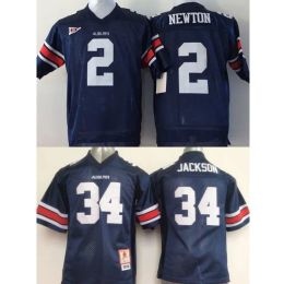 Juvenil personalizado 2 Cameron Newton 34 Bo Jackson Custom College Auburn Tigers Jerseys Blue Kids Boys Size personalizar ropa de fútbol americano