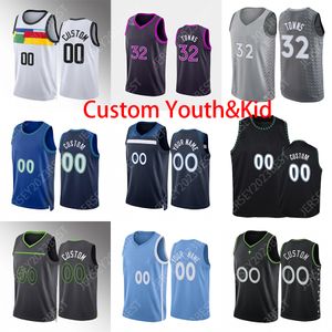 2023 24 City Youth Kids 11 Anthony Edwards Basketball Jerseys 7 Jaylen Nowell 8 Jarred Vanderbilt 4 Naz Reid 1 Wendell Moore Jr. Theo John Nathan Knight