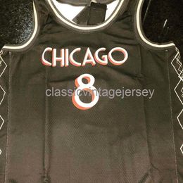 Custom Zach LaVine #8 2020-21 Swingman Jersey Genäht Herren Damen Jugend XS-6XL NCAA