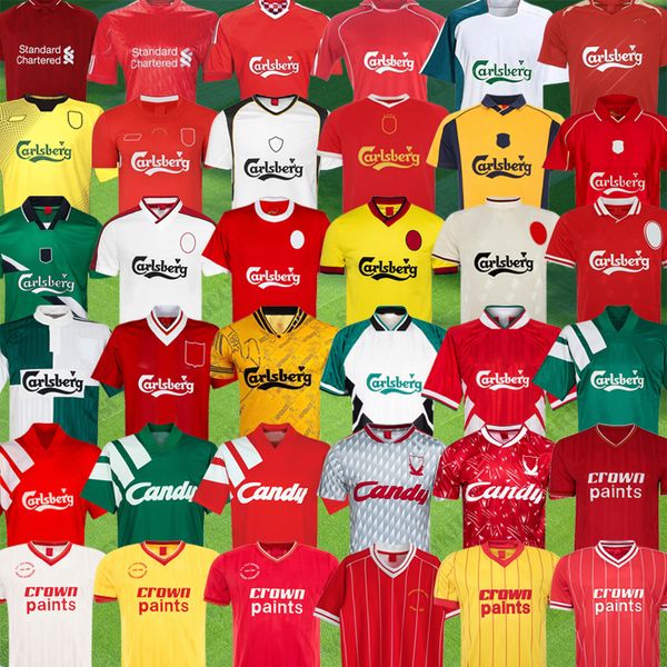 Dalglish Retro Soccer Jerseys Gerrard 2005 Smicer Alonso Vintage Football Wishs Fowler