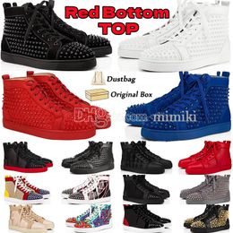 Avec la boîte Designer Chaussures de sport Vente Red Sole Tops pour hommes femmes baskets plateforme chaussure plate mode mocassins de luxe baskets vintage Baskets grande taille Eur 36-47 us13