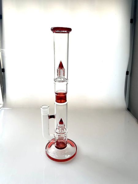 Personnalisation en nid d'abeille bong narguilés pipe verre borosilicate bong vortex Gravity Hookah Elf Bardab rig ash catcher accessoires pour fumer rouge sang