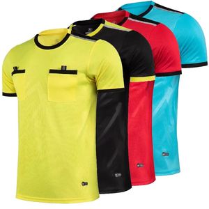 Customiz voetbal jersey heren professionele scheidsrechter voetbal jerseys volwassen scheidsrechter voetbal shirt korte mouw rechter Soccer shirts 240402