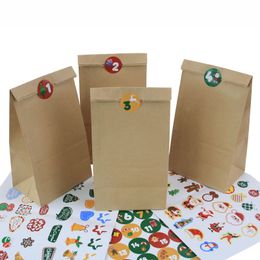 Aanpasbaar voedselveilige biologisch afbreekbare gerecyclede kraft papieren zak voor sandwich broodverpakkingszakken met doe -het -zelfstickerafdichting A369