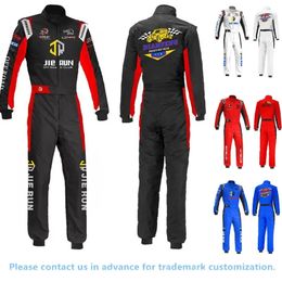Trajes de Karting personalizables, traje de Moto a prueba de viento para ropa, traje de carreras para Kart Racing, mono, Moto Child Racing 240227