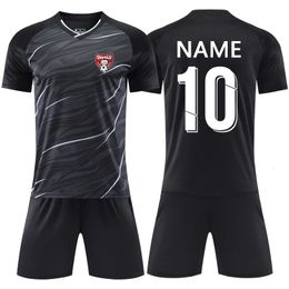 Maillot de football personnalisable pour enfants, vêtements personnalisés pour jeunes, ensemble court, uniforme d'entraînement pour garçons et filles, nom et numéro 240313