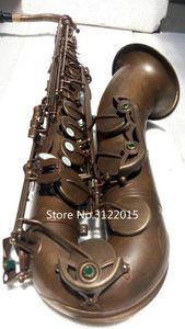 Aanpasbare logo Gratis verzending Professionele Tenor BB Saxofoon Messing Vintage koperen oppervlakte-instrument met case