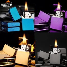 Aanpasbare Logo Winddichte Kerosine Lichter Ijs Slijpen Wiel Flint Sigaret Benzine Outdoor Oil Benzine Lichter Promotie Gadgets