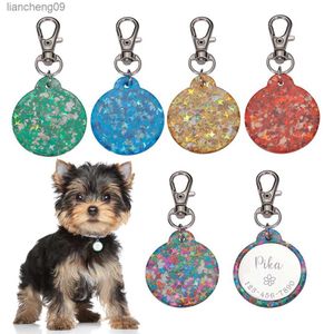 Customizable Pet Dog Collar ID Tags for Dogs Medal with Engraving Name Kitten Puppy Accessories Personalized Cat Necklace Chain L230620