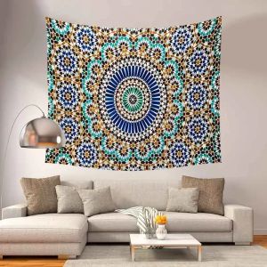 Aanpasbaar Tapestry Boho Bed -Spread Yoga Mat Deken Dazzling Mandala Tapestry Home Decor Wall Hanging