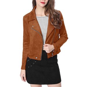 Veste personnalisable Vintage Nouvelle mode Dernières vestes en cuir en daim décontractées