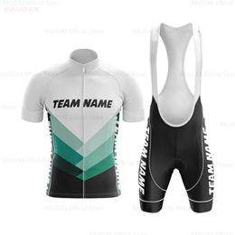 Personnalisation pour hommes équipes Summer Cycling Jersey Breathable Bicycle Clothing Ciclismo Clotmo Man Kit de sport à manches courtes 240522
