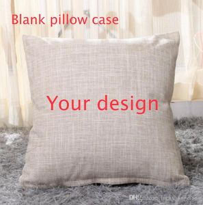 personnalisation petite quantité coton lin Jute polyester oreiller fournir motif conception conception taie d'oreiller personnalisée simple double face impression