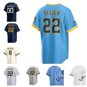 Personnaliser 29 Trevor Megill 20 Wade Miley 55 Hoby Milner Baseball Jersey 31 Joel Payamps 59 Elvis Peguero 51 Freddy Peralta 48 Rea 41 Joe Ross 43 Ethan Small Jahmai Jones