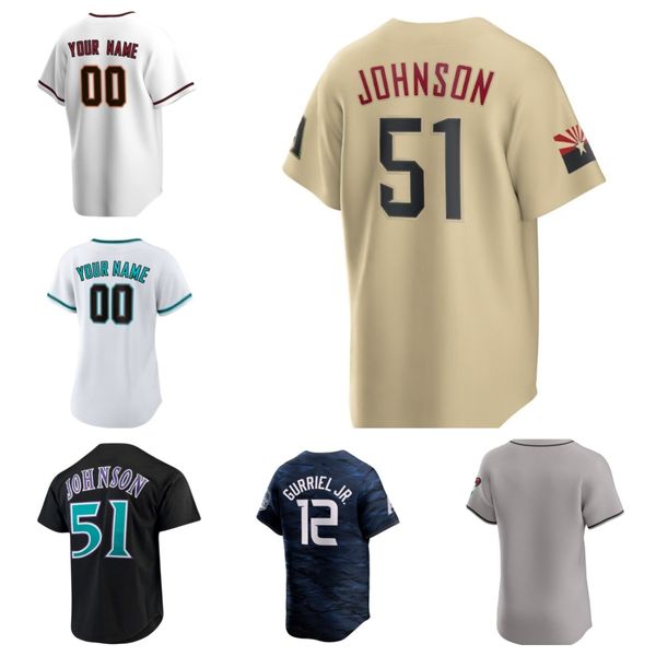 Personnalisez 3 EVAN LONGORIA 4 KETEL MARTE maillot de baseball 24 KYLE NELSON 50 MIGUEL CASTRO 28 TOMMY PHAM 38 PAUL SEWALD 53 CHRISTIAN WALKER Yth-6XL Taille