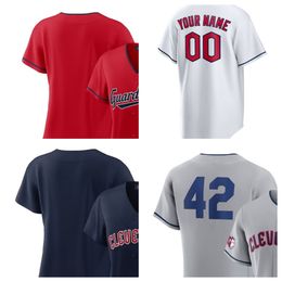 Personnalisez 33 Hunter Gaddis 31 Sam Hentges 29 Tim Herrin 99 James Karinchak 59 Ben Lively Baseball Jersey 24 Triston McKenzie 49 Eli Morgan 52 Nick Sandlin Yth-6XL taille