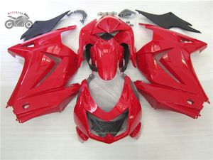 Personnalisez les kits de carénage en plastique ABS pour Kawasaki Ninja 250R ZX250R ZX 250 2008-2014 EX250 08-14 pièces de carénages d'injection de moto rouge AB18