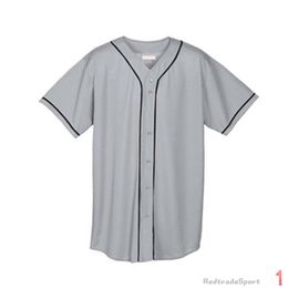 Personnalisez les maillots de baseball Vintage Logo vierge Cousu Nom Numéro Bleu Vert Crème Noir Blanc Rouge Hommes Femmes Enfants Jeunesse S-XXXL 1I6O3