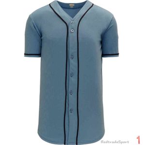 Personnalisez les maillots de baseball Vintage Logo vierge Cousu Nom Numéro Bleu Vert Crème Noir Blanc Rouge Hommes Femmes Enfants Jeunesse S-XXXL 1U0PW