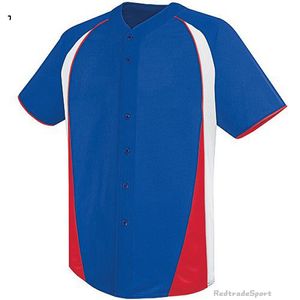 Personnalisez les maillots de baseball Vintage Logo vierge Cousu Nom Numéro Bleu Vert Crème Noir Blanc Rouge Hommes Femmes Enfants Jeunesse S-XXXL 1L6UN