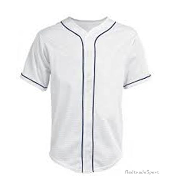 Personnalisez les maillots de baseball Vintage Logo vierge Cousu Nom Numéro Bleu Vert Crème Noir Blanc Rouge Hommes Femmes Enfants Jeunesse S-XXXL 1ZIHZ