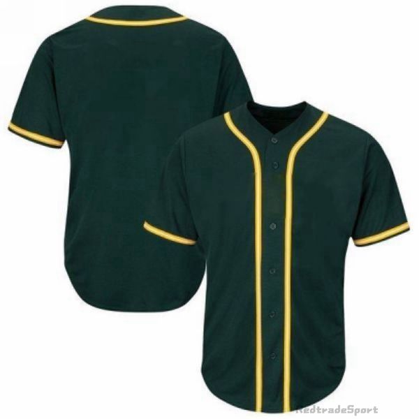 Personnalisez les maillots de baseball Vintage Logo vierge Cousu Nom Numéro Bleu Vert Crème Noir Blanc Rouge Hommes Femmes Enfants Jeunesse S-XXXL 143RE