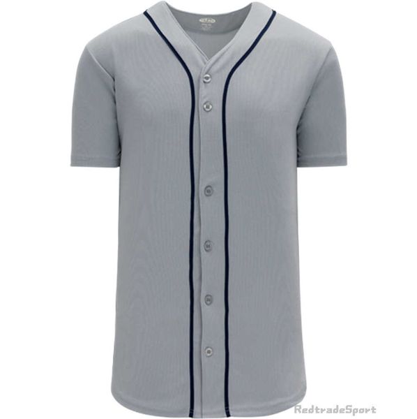 Personnalisez les maillots de baseball Vintage Logo vierge Cousu Nom Numéro Bleu Vert Crème Noir Blanc Rouge Hommes Femmes Enfants Jeunesse S-XXXL 1VCMM