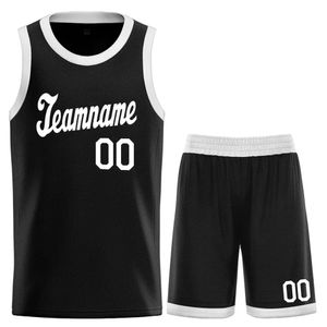 Aanpassen basketbalshirt en shorts sportuniform pak voor heren dames volwassenen kinderen gepersonaliseerd 240321