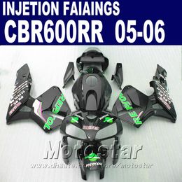 Pas zwarte sets aan! Spuitgieten voor HONDA CBR 600 RR FACKING 2005 2006 CBR600RR 05 06 CBR 600RR Custom Fairing CISW