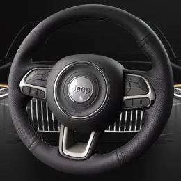 Housse de volant de voiture personnalisée, pour Jeep Compass 2017 2018 Renegade 15-18 Fiat Toro 17-19 Tipo 15-19, intérieur de voiture