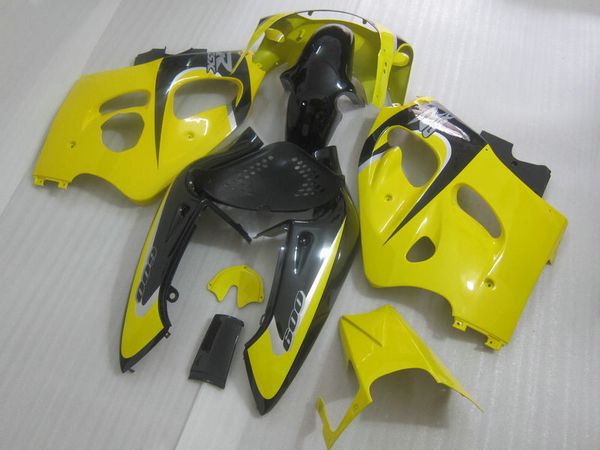 Kit de carenado personalizado para SUZUKI GSXR600 GSXR750 1996 1997 1998 1999 2000 GSX-R 600 750 96-00 juego de carenados de carrocería amarillo negro GB6