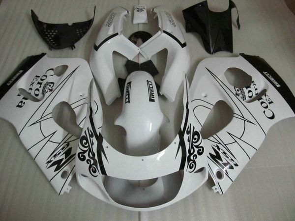 Kit de carenado personalizado para SUZUKI GSXR600 GSXR750 1996 1997 1998 1999 2000 GSX-R 600 750 96-00 juego de carenados de carrocería Corona blanco negro GB33