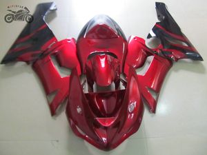 Personaliseer Backset voor Kawasaki 2005 2006 ZX6R Ninja ZX636 ZX 6R 05 06 ZX-6R Rood Zwart Vlammen Motorfiets Fairing Kits TV21