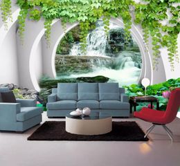 Aangepast Living Room Slaapkamer behang 3D voor muren landschap 3d achtergrond wallpapers woningverbetering muurstickers