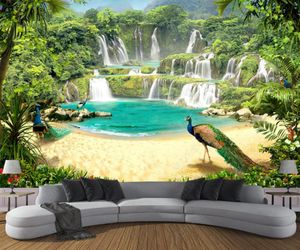 customize living room bedroom wallpaper for walls waterfall lake scenery 3d background wall wallpapers home wall decaration