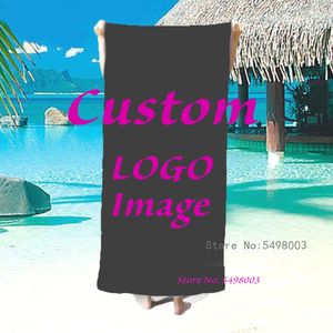 Personnaliser Logo marque serviette de plage serviettes d'été salle de bain personnaliser motif bricolage serviette de bain bain cadeau serviettes voyage séchage rapide