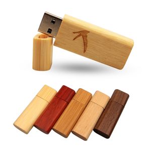 Aanpassen Logo USB Flash Drive 4 GB 8GB 16 GB 32GB 64 GB-pen Drives Maple Wood Memory Stick 2.0 Pendrive
