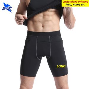 Men Men Compressie Shorts Summer Quick Dry Running Panty Hoge Stretch Short Pants Fitness Gym Sportswear Bottoms 220704 Aangepast