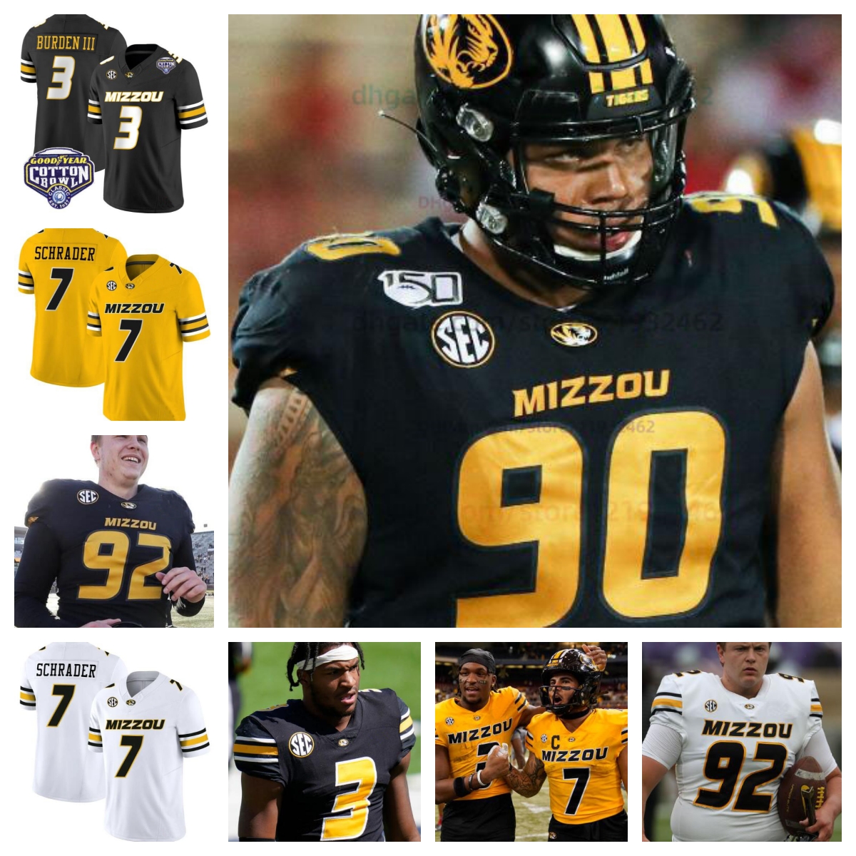 Customize Missouri Football Jerseys NCAA College 8 Nathaniel Peat 3 Luther Burden III 32 Nick Bolton 12 Brady Cook Mens Women Youth all stitched ANY NAME ANY NUMBER