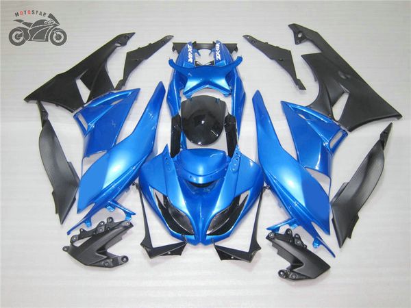 Personnaliser les kits de carénage de moto pour Kawasaki Ninja ZX-6R 2009 2010 2011 2012 kits de carénages chinois de course sur route bleue ZX-6R ZX636 09-12