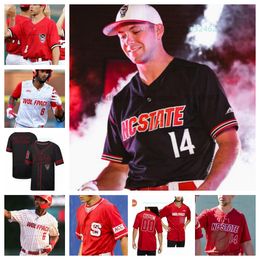 Personnaliser NC State Ryan Marohn Wolfpack NCAA College Baseball cousu maillots n'importe quel nom n'importe quel numéro porte Josh Hogue Matt Willadsen Carson Kelly Derrick Smith